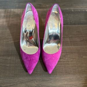 Guess heels - 7 - medium purple suede